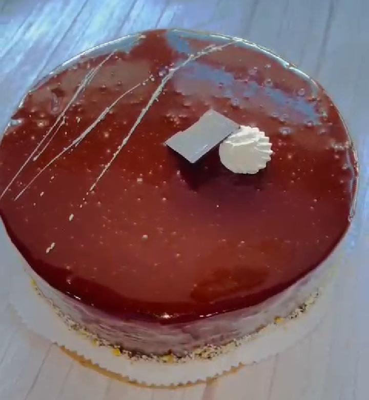 Tarta fría de fresa